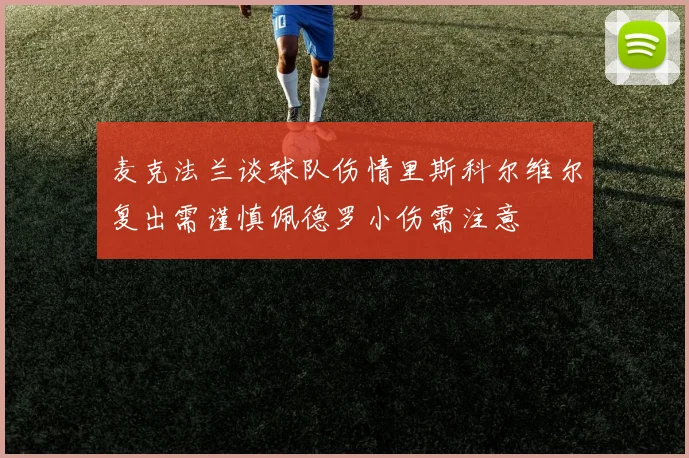 麦克法兰谈球队伤情里斯科尔维尔复出需谨慎佩德罗小伤需注意